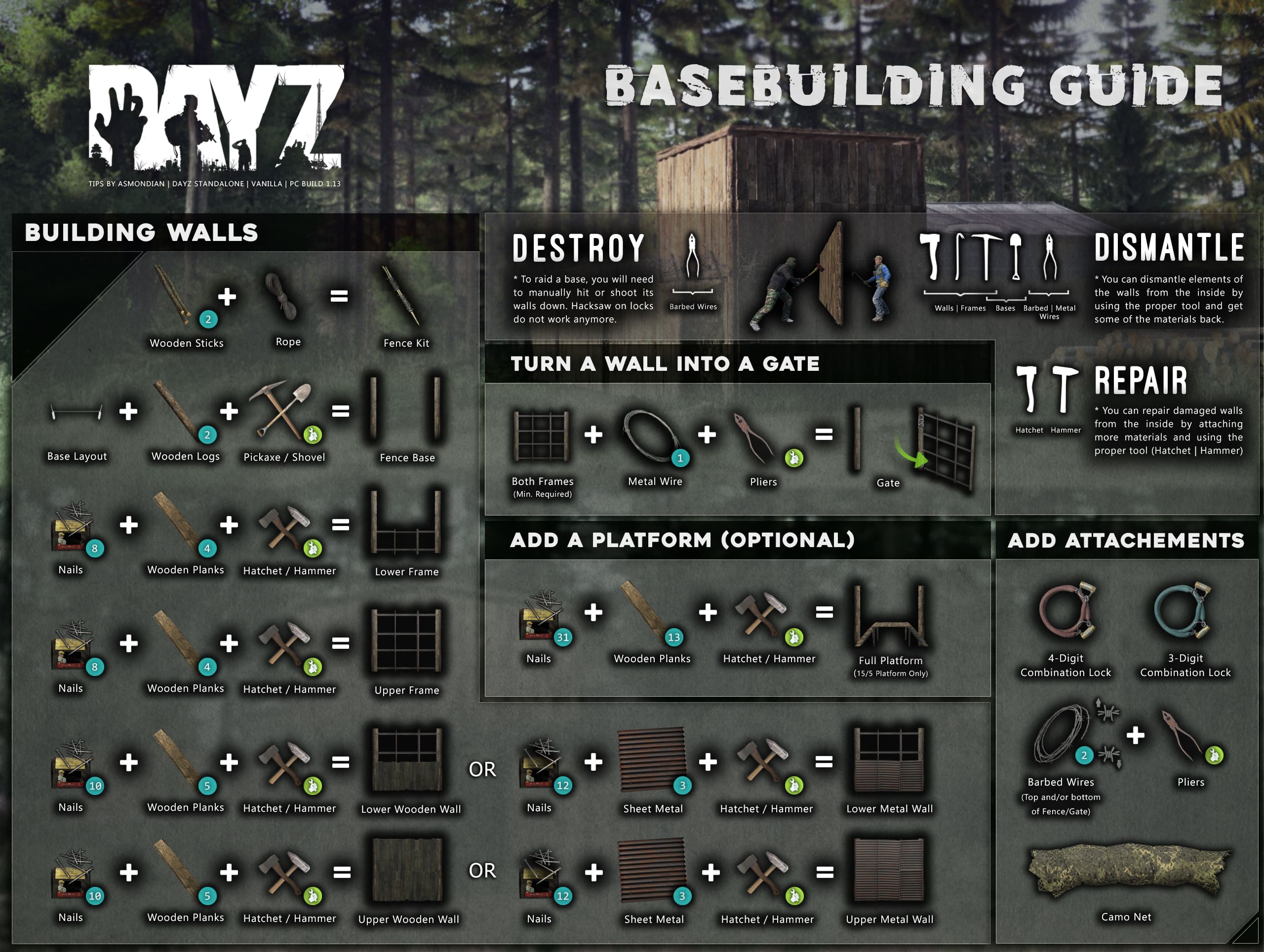 Build your base (Basebuilding) Other Tools for DayZ
