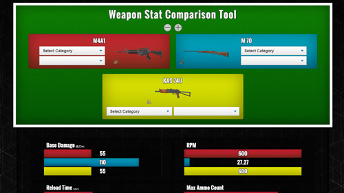 Weapon Stat Comparison Tool